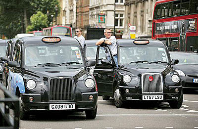 تاکسی‌های سیاه اما سبز لندن