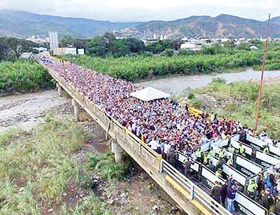 فرار مردم از قحطی ونزوئلا