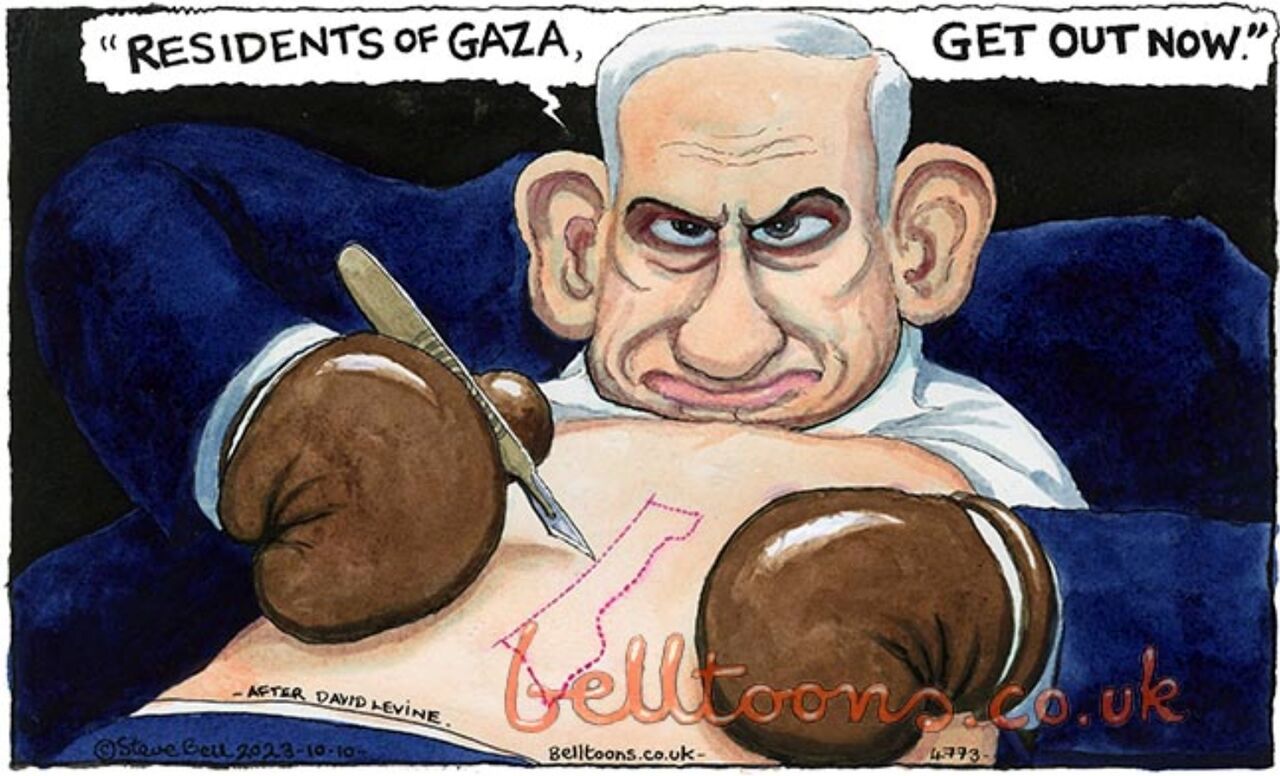 اخراج کاریکاتوریست «گاردین» بابت کشیدن کاریکاتور «نتانیاهو»