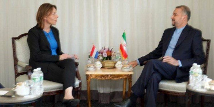 دیدار و گفت و گوی وزرای خارجه ایران و هلند در نیویورک