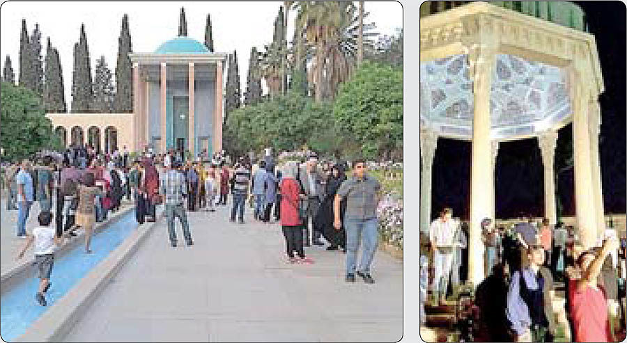 استقبال از حافظ و سعدی در روز شیراز