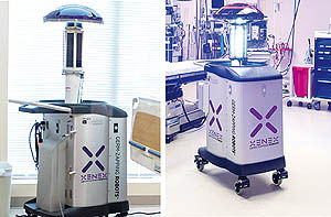 روبات‌های مقابله با ابولا در بیمارستان