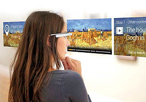 استفاده از عینک گوگل در موزه‌ها