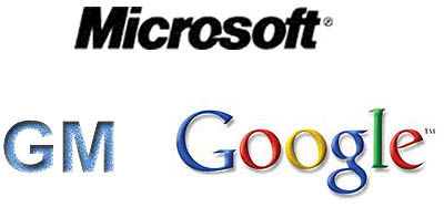 گوگل اول، جنرال‌موتورز دوم و مایکروسافت سوم