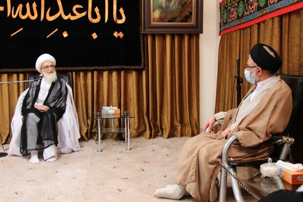 وزیر اطلاعات با آیت الله نوری همدانی دیدار کرد