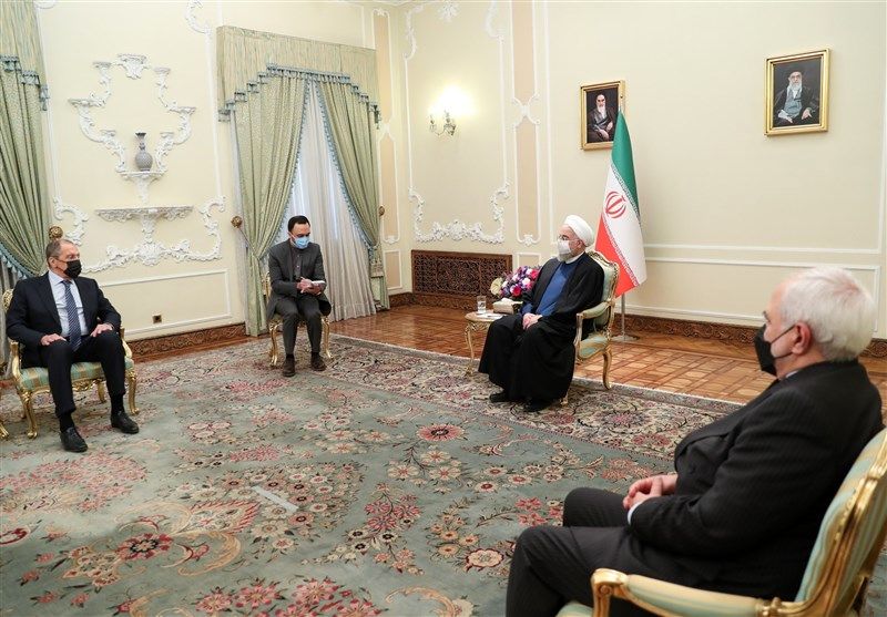 دیدار وزیر امور خارجه روسیه با روحانی/ تصاویر