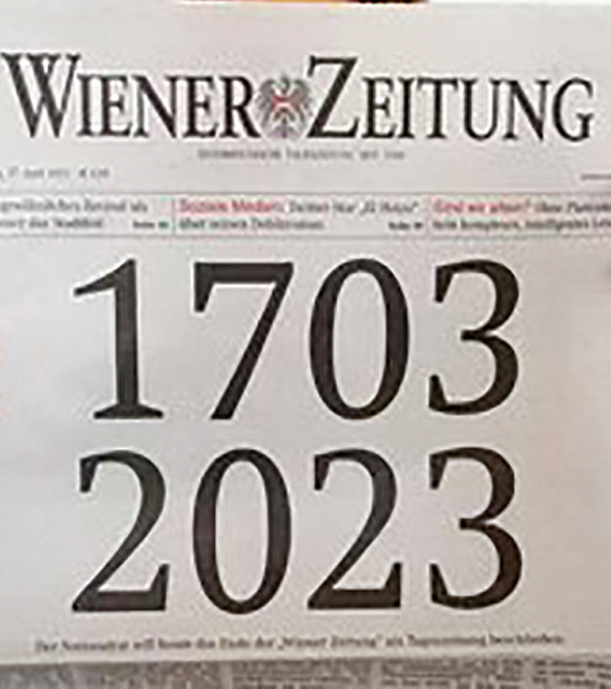 توقف انتشار یک روزنامه پس از 320 سال