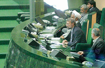 ریاست لاریجانی بر مجلس هشتم رسمیت یافت