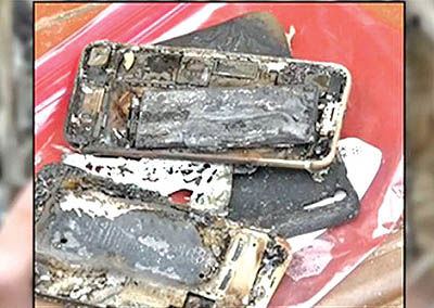 انفجار باتری‏های آی‌فون 6 در چین