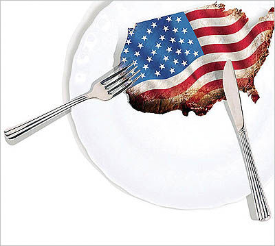 سنگی در غذای خوشمزه کره و آمریکا