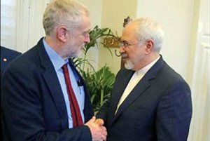 دیدار ظریف با رهبر حزب کارگر بریتانیا