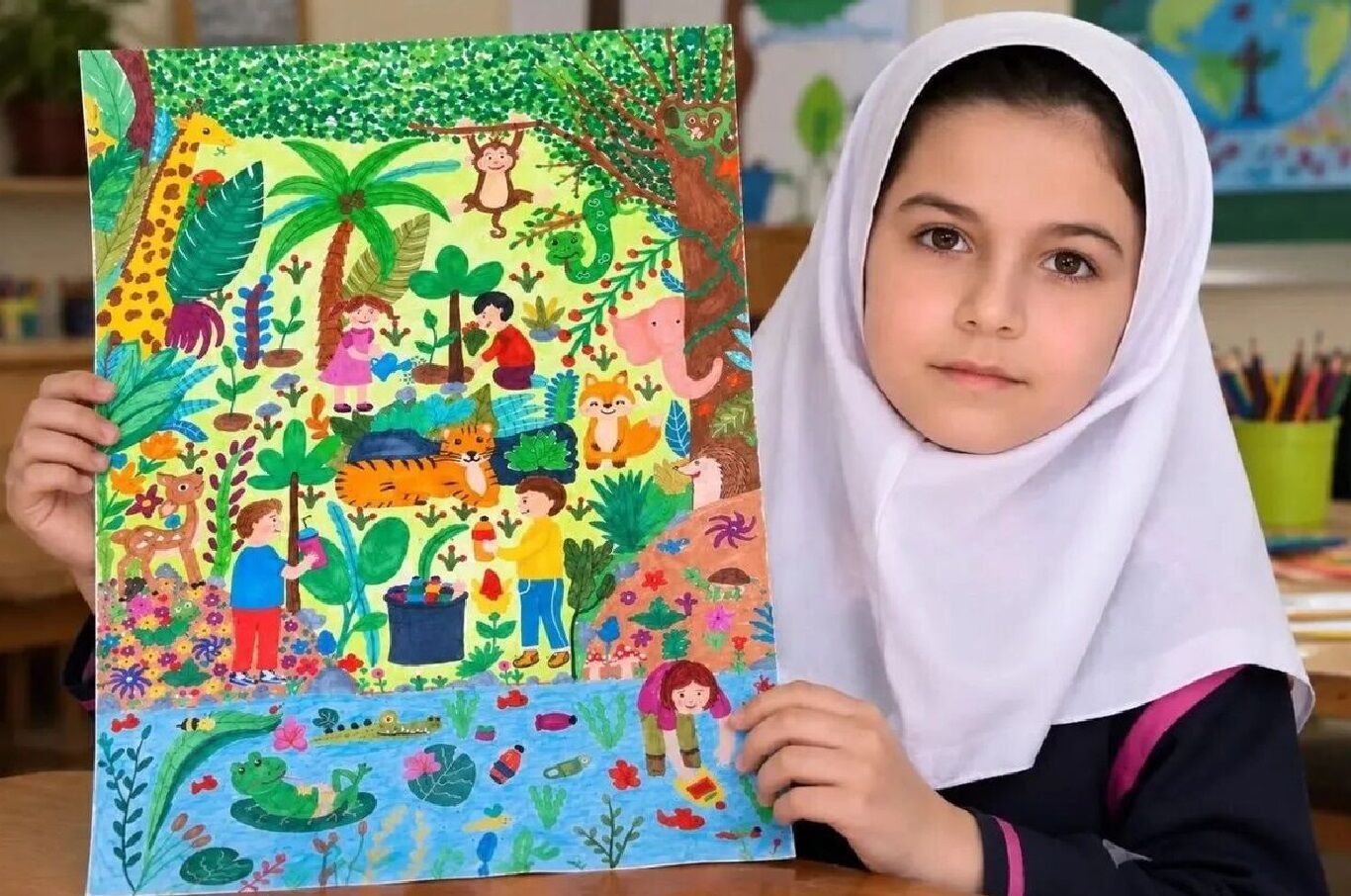 دختر ۱۰ ساله خوزستانی برنده جایزه ویژه یونیسف شد