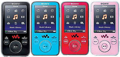 MP3Playerهایی با ظرفیت‌های مختلف در رنگ‌های متنوع