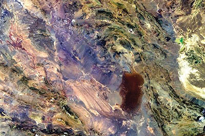 تصاویر ماهواره‌ای ناسا از دشت لوت