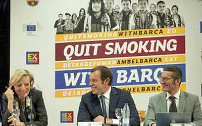 مشارکت بارسا با کمپینی برای ترک سیگار: «نوکمپ بدون دود»