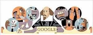 ادای احترام گوگل به شکسپیر