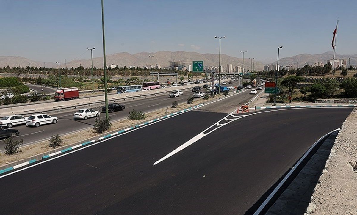 مسیر موقت یک بزرگراه مشهور تهران آماده بهره‌برداری+جزییات