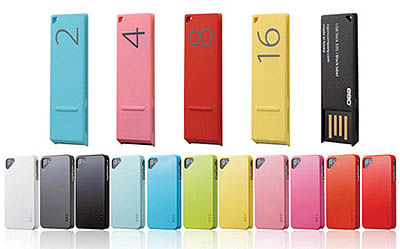 کیس‌های رنگارنگ با حافظه فلش برای iPhone