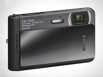 یک دوربین ضدآب باریک از سری سایبرشات