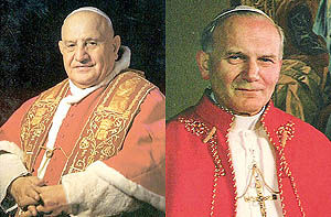 دو پاپ  در مسیر قدیس شدن