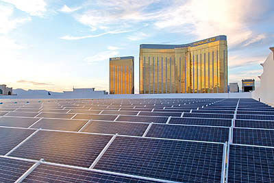 ساخت بزرگ‌ترین پشت‌بام خورشیدی دنیا در لاس‌وگاس