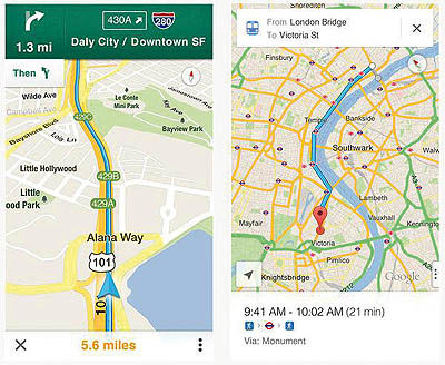 بازگشت شکوهمند نقشه گوگل به آی‌فون
