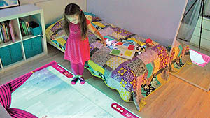 تبدیل اتاق خواب کودکان  به اتاق بازی تعاملی