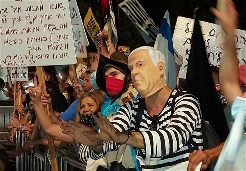 اعتراضات معترضان خشمگین علیه نتانیاهو/ پلیس کوادکوپترها را وارد عمل کرد