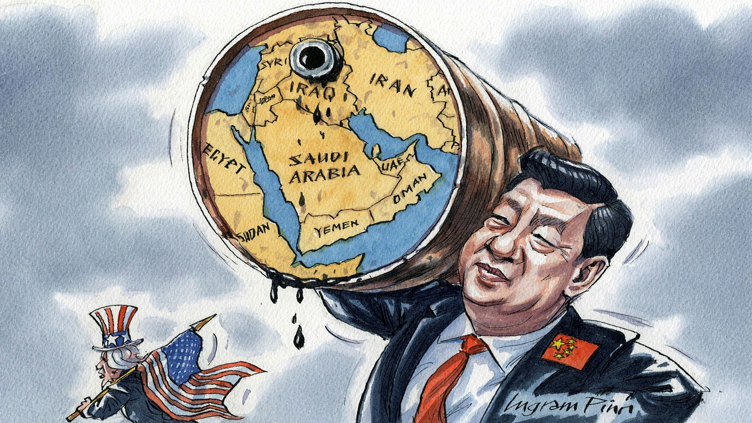 ضربه مهلک چین به آمریکا / چین ثروت خلیج فارس را بلعید
