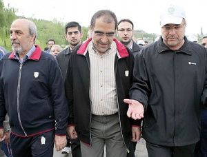 پیاده‌روی دو وزیر با شهردار