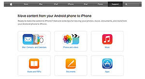 اپل راهنمای کوچ کردن از اندروید به iOS را در سایت خود قرار داد