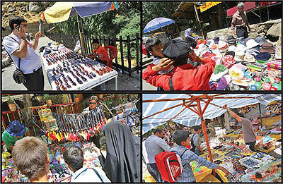 بازار سنتی گنجنامه همدان در تصرف  کالای چینی