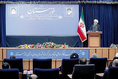 تاکید روحانی بر حل مشکلات خوزستان