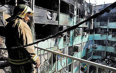 3 کشته در آتش‌ سوزی خیابان منوچهری