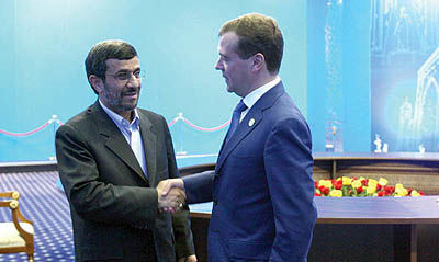 رایزنی هسته‌ای احمدی نژاد با مدودف