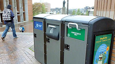 سطل زباله هوشمند با ارسال  پیام تخلیه