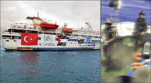 حمله صهیونیست‌ها به کشتی صلح و آزادی