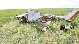 سقوط هواپیما به‏ دلیل عکاسی سلفی خلبان