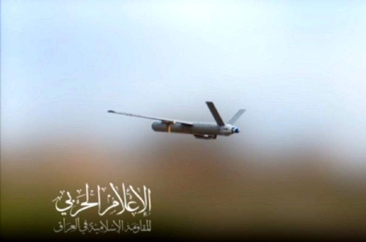 حمله پهپادی مقاومت اسلامی عراق به جنوب فلسطین اشغالی + فیلم