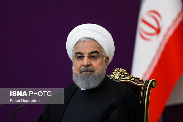 آغاز سخنرانی روحانی در مراسم افتتاحیه مجلس یازدهم