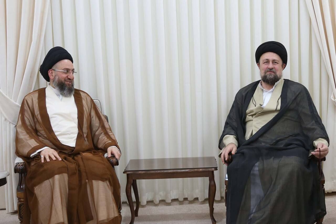 عمار حکیم با سیدحسن خمینی دیدار کرد/ حکیم: ایران سنگر خط مقدم جهان اسلام است