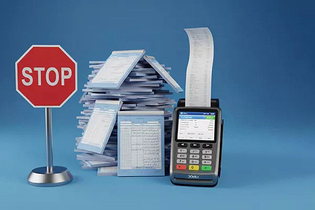  پایان  رسمی صورت‌حساب کاغذی