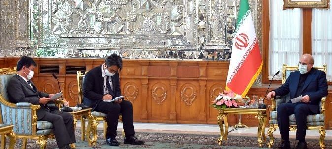 قالیباف به وزیر خارجه ژاپن: پول ایران را آزاد کنید
