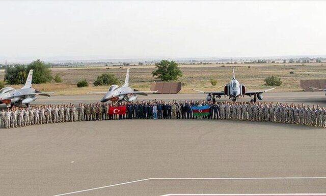 رزمایش مشترک نیروی هوایی ترکیه و جمهوری آذربایجان