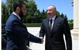 تصاویری از دیدار الجولانی و علی اف+ عکس