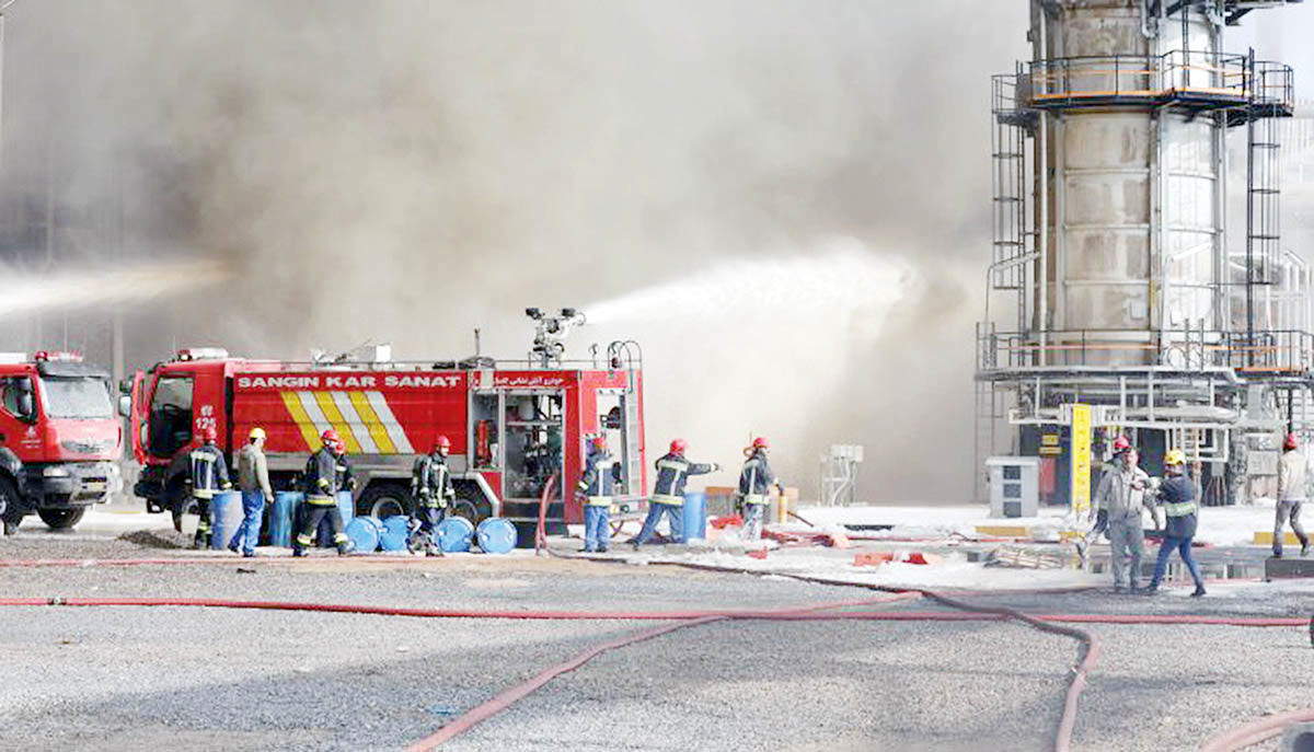 حادثه آتش‌سوزی پالایشگاه اصفهان تنها یک مصدوم داشت 