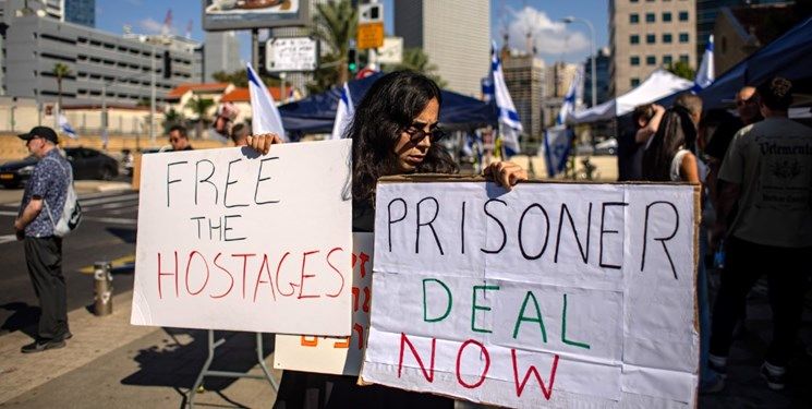 ادامه تجمعات اعتراضی در اسرائیل برای آزادی اسرا در غزه