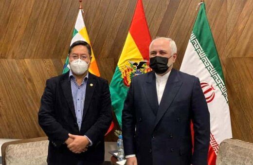 دیدار ظریف با رییس جمهور منتخب بولیوی 