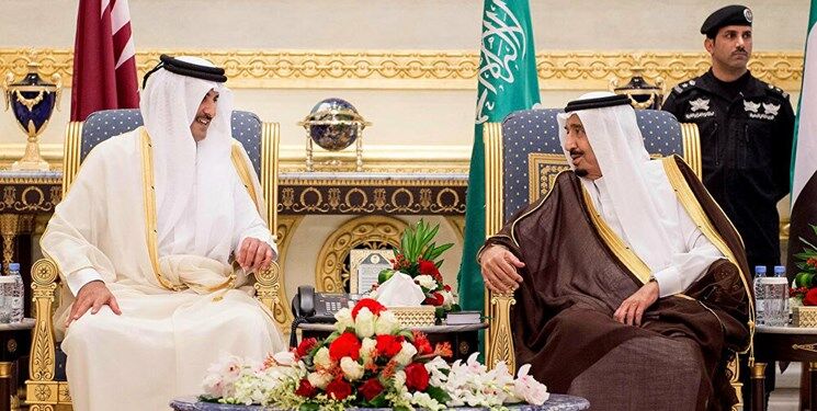 حضور امیر قطر در اجلاس شورای همکاری خلیج فارس