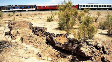 آلارم فرونشست در شبکه ریلی